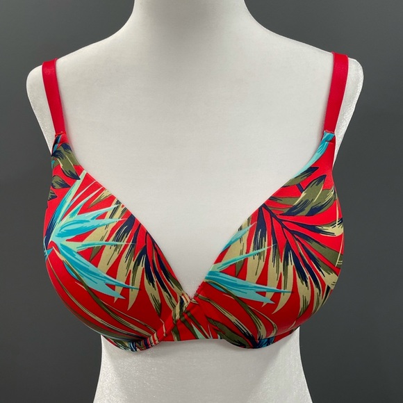 Victoria's Secret Other - Victoria Secret Bra Pink Red Tropical 36dd